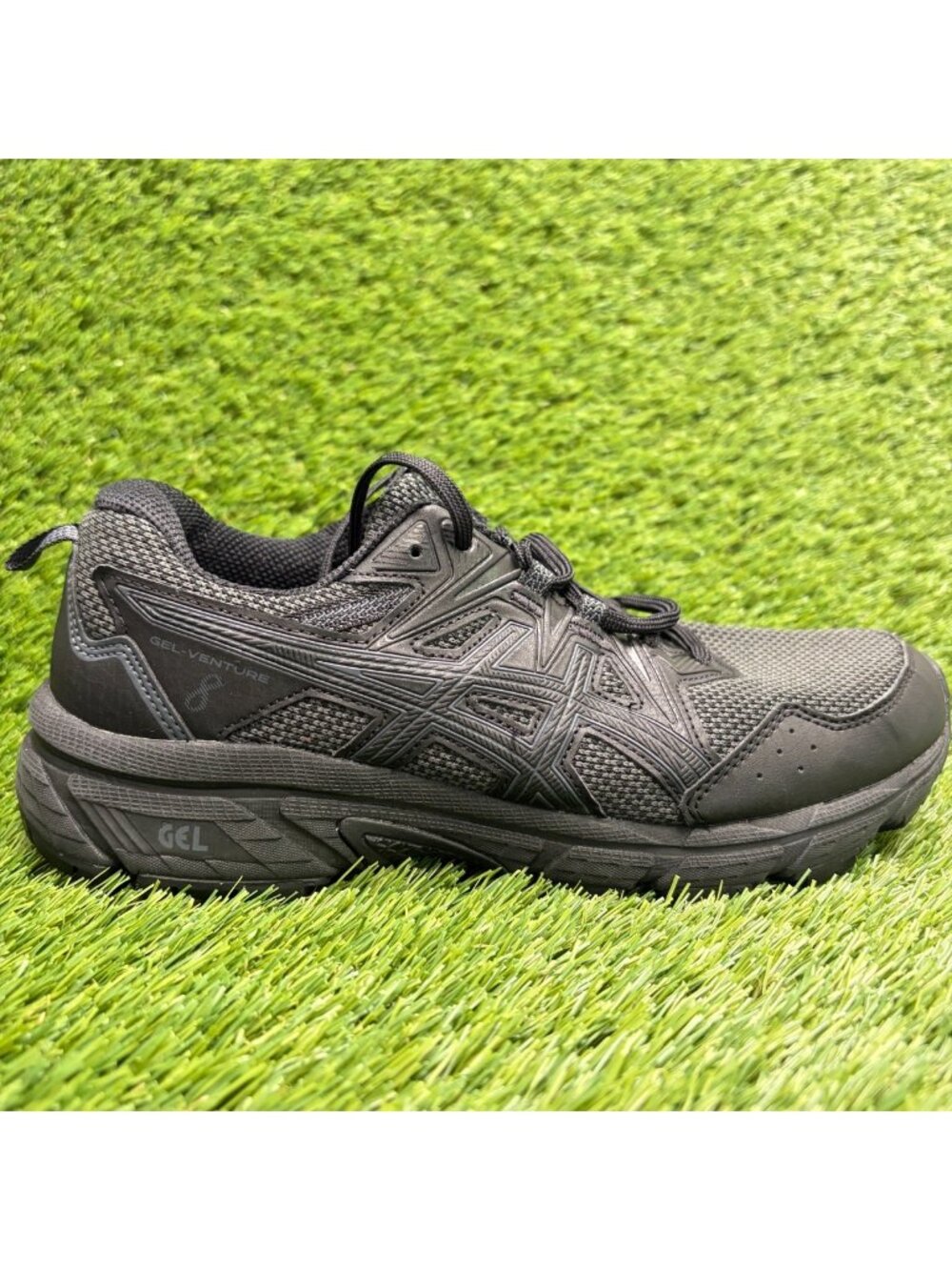 Asics Gel Venture 8 Womens Size 8D Black Athletic Running Walking Shoes Sneakers